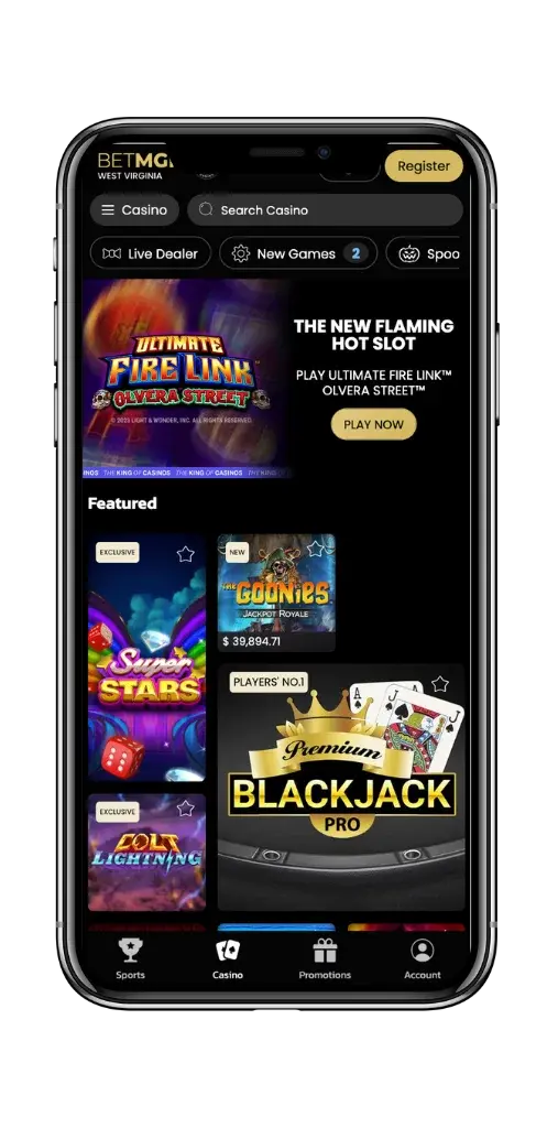 application mobile au Casino Extra