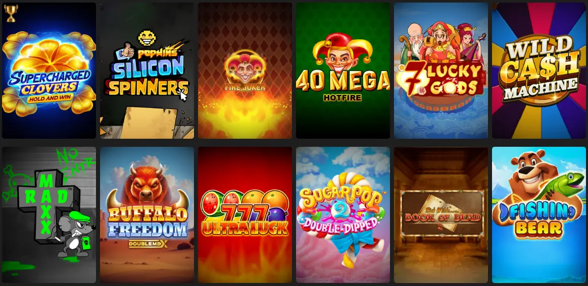 jeux de casino populaires au Casino Extra